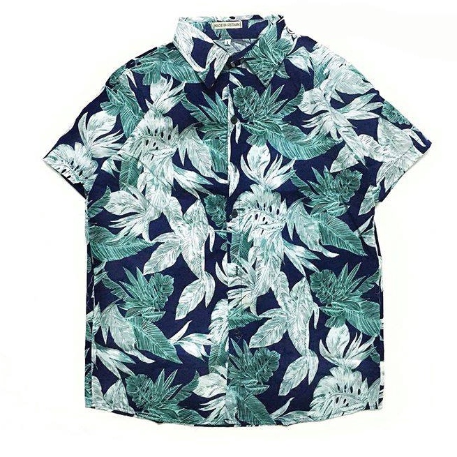 Áo sơ mi Hawaii Nam Nữ đi biển mùa hè fullsize 45-85kg