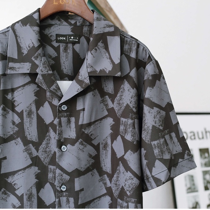 Áo sơ mi họa tiết LOOK PAINTED SHIRT 2023