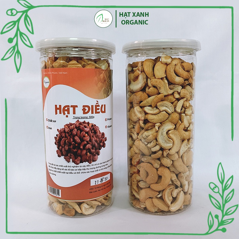 Hạt Điều Vỡ Đôi Bình Phước Rang Ít Muối 500g