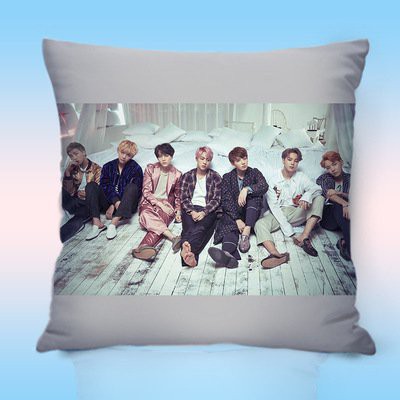 Gối in hình nhóm nhạc idol BTS thần tượng kpop xinh xắn tiện lợi chất đẹp