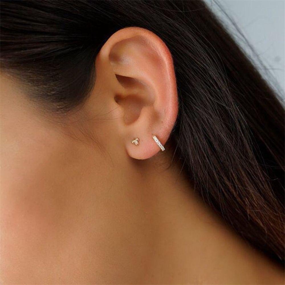 Nhẫn Mạ Bạc Thiết Kế Độc Đáo Thời Trang|Bông Tai Dạng Vòng Nhỏ Thiết Kế Thời Trang Dễ Phối Đồ