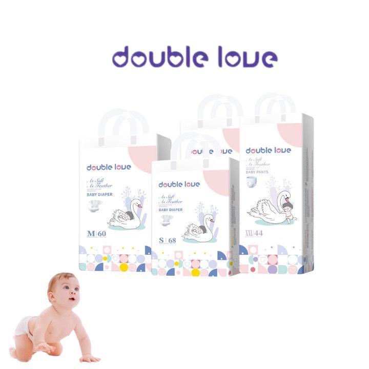 BỈM TÃ QUẦN DOUBLE LOVE TÃ QUẦN M54/L50/XL46/XXL44 ĐẠT CHUẨN