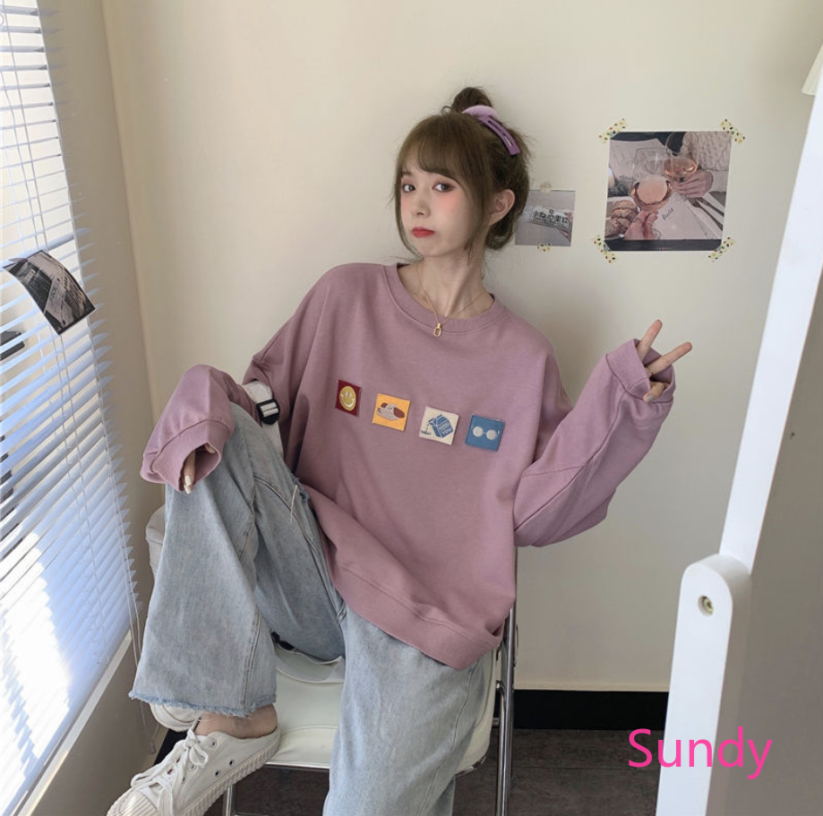 Áo Nỉ Phong Cách Nhật Bản Xinh Xắn Cho Nữ | BigBuy360 - bigbuy360.vn