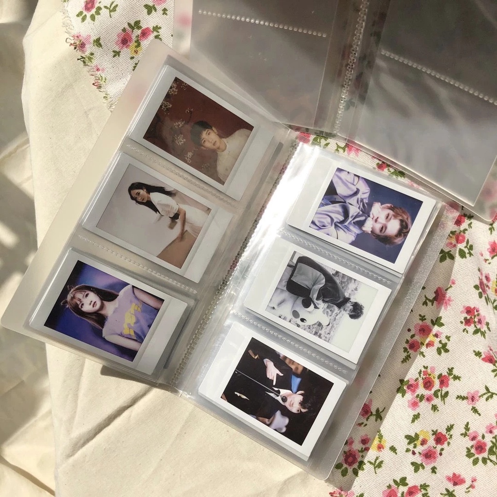 Sổ Album Đựng Card Kpop Polaroid Bìa Matte Trong