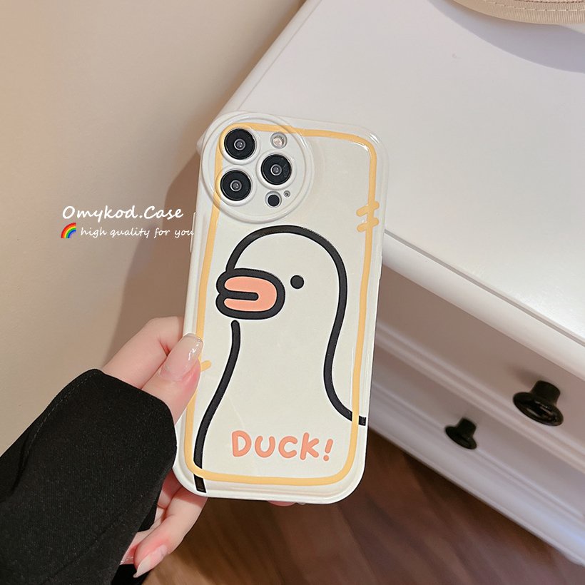 Ốp Điện Thoại Mềm In Hình Vịt Omykod Cho Samsung S21 S20 FE S22 S21 S20 Note 20 Plus M23 M33 M52 M53
