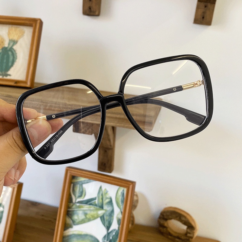 Kính Mát Gọng Lớn Thời Trang Cho Nam Nữ 199049Mắt Kính Gọng Vuông Trong Suốt Thiết Kế Đơn Giản Thời Trang