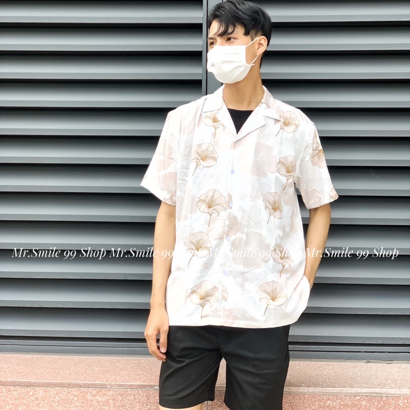 Áo Sơ Mi Nam Nữ Unisex tay ngắn Họa Tiết Vintage Flower , chất Lụa Gân dày đẹp, hàng Thiết Kế Mr.Smile 99 Shop | BigBuy360 - bigbuy360.vn