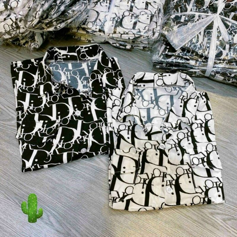 Áo sơmi tay dài Di_or kate lụa mịn siêu đẹp🥑🥑🥑