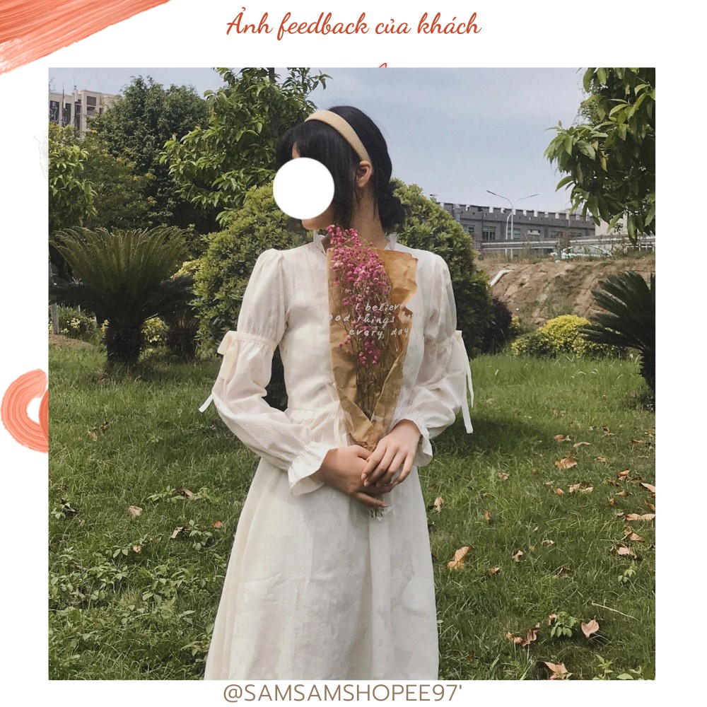 Váy dài tiểu thư Vintage cao cấp