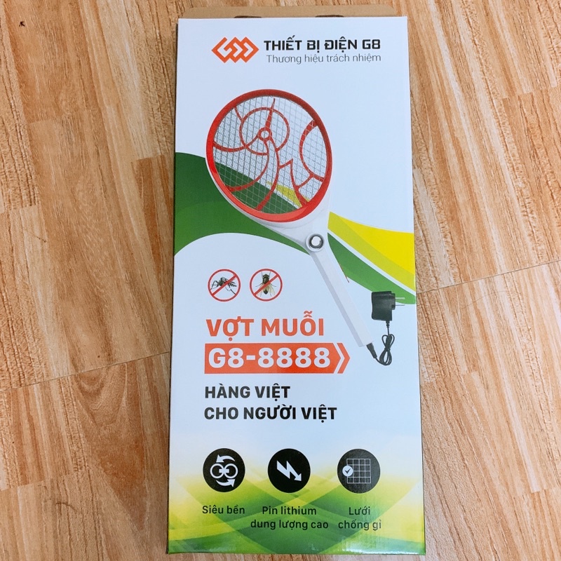 Vợt muỗi cao cấp G8-8888_Vợt muỗi siêu bền, siêu xịn