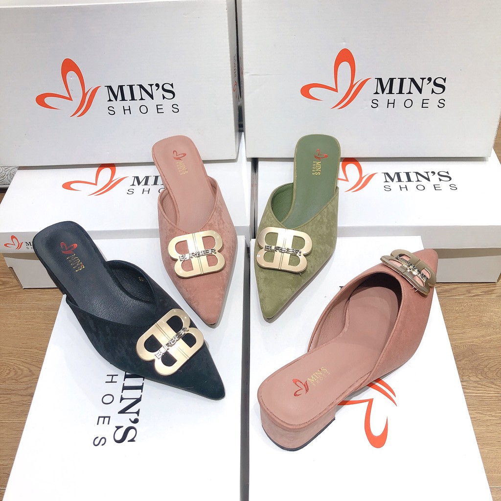 Min's Shoes - Sục Thời Trang V187 Đen