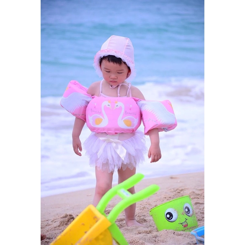 Áo Phao Cứu Sinh Đeo Tay Dễ Sử Dụng Dành Cho Bé Tập Bơi