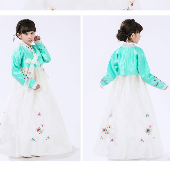 S10. Hanbok thêu hoa cho bé gái-có link cho người lớn. Hàng đặt trước 8 ngày. S10
