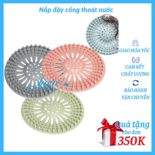 Nắp đậy cống thoát nước bồn rửa chén, phòng tắm ngăn chặn rác size nhỏ KT 12cm