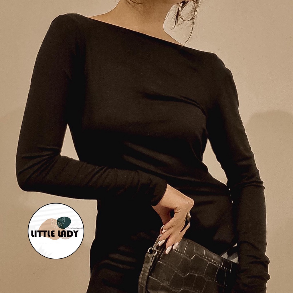 Áo Hở Lưng Dài Tay Bigsize Dưới 80Kg Dáng Áo Dài Tà Xéo "XOẮN"