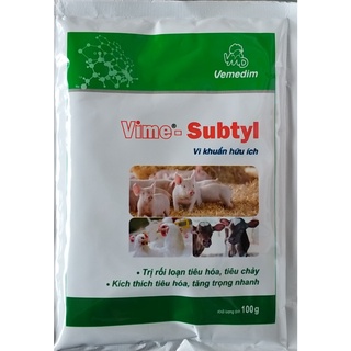 Vime - subtyl Men tiêu hóa cung cấp vi sinh vật hữu ích ngăn ngừa rối loại tiêu hóa trên vật nuôi