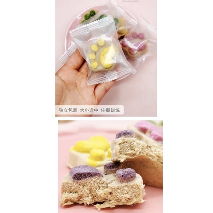 Bánh Thịt Xay Sấy Hình Chân Mèo, Snack Thưởng Cho Thú Cưng Gói 5gr - Xiuxiu Giang