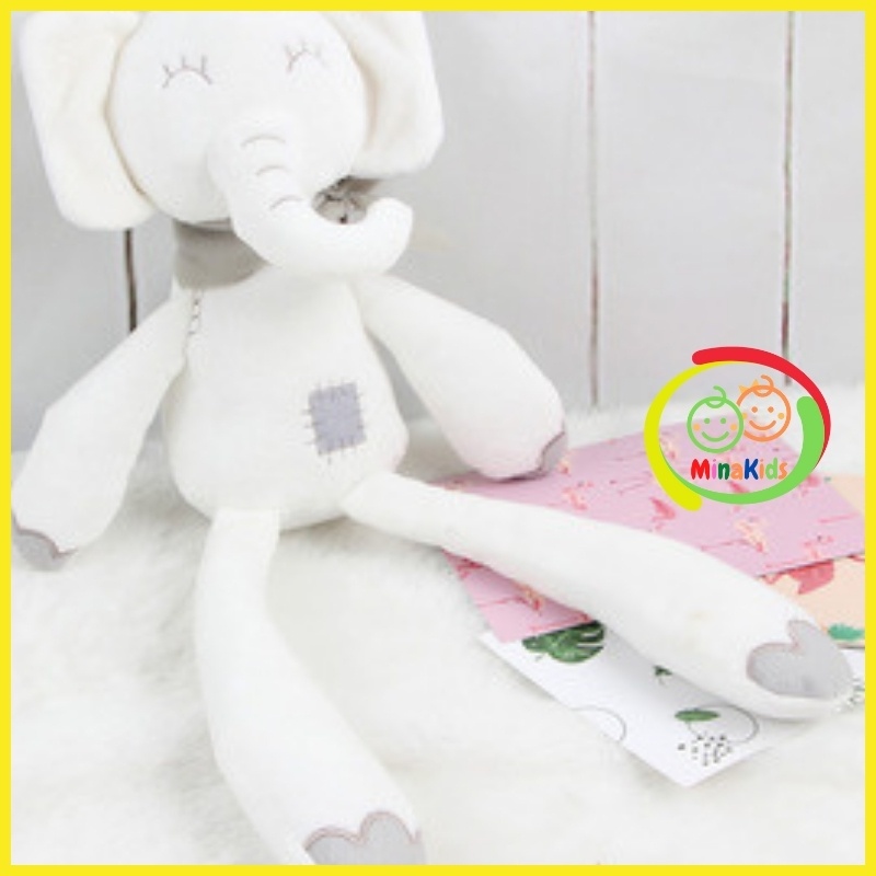 Voi Bông Đáng Yêu Cho Bé Thú Bông Ôm Ngủ BBSKY Chất Đẹp Mịn TB05
