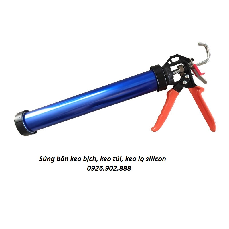 Combo Súng Bắn Keo Xúc Xích Tự Ngắt, Hợp Kim Nhôm, Vòi Bơm Keo, Dùng Cho Keo Dạng Túi, Keo Lọ Apolo