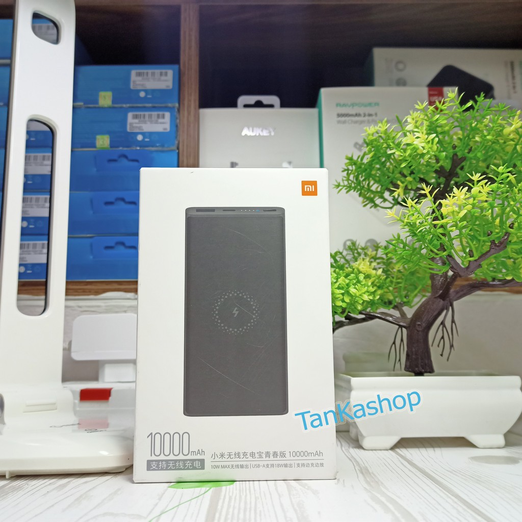 Pin Sạc Dự Phòng Kiêm Sạc Không Dây Xiaomi 10.000mAh