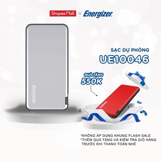 Pin dự phòng Energizer Chiến Binh II 10000mAh UE10046 – thiết kế gọn nhẹ, tích hợp 2 cổng output tiện lợi