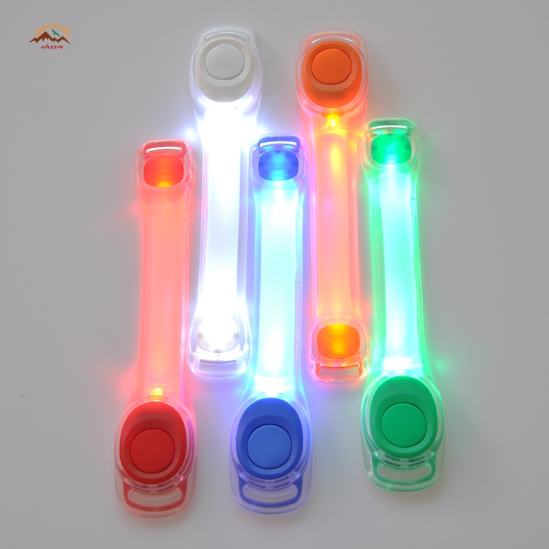 Băng Đeo Cánh Tay Có Đèn Led Phát Sáng Có Thể Điều Chỉnh Dùng Khi Chạy Bộ / Đi Xe Đạp