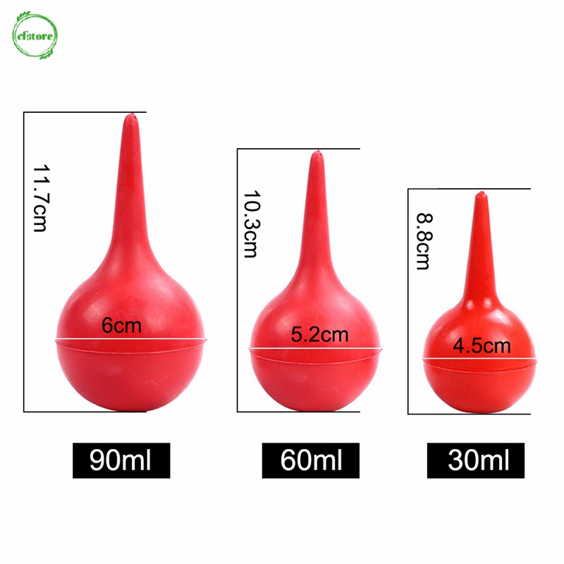 [Hàng mới về] Ống bóp cao su dung tích 30ml/60ml/90ml dùng làm sạch tai hoặc trong phòng thí nghiệm