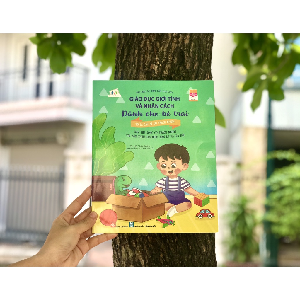 Sách Combo 4 Cuốn: Giáo dục giới tính và nhân cách dành cho bé trai 4 tập [Đinh Tị]