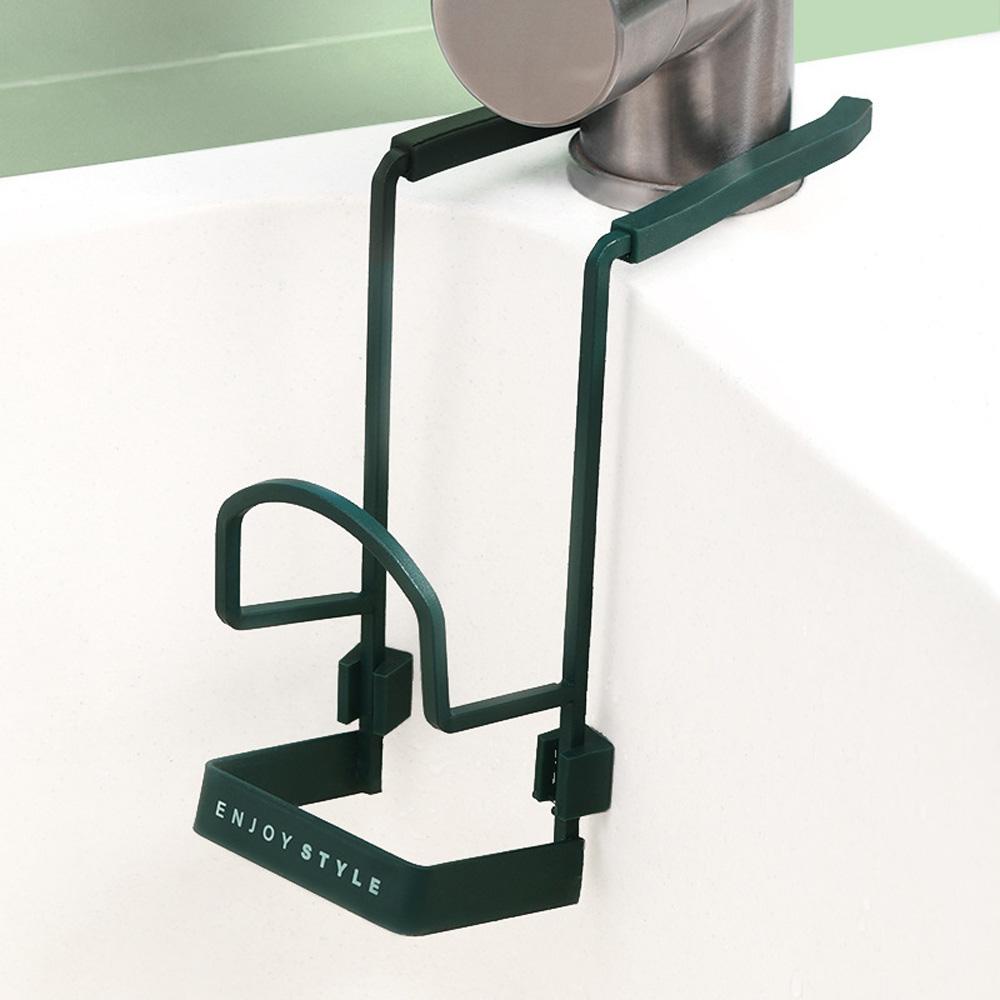 Giá Đỡ Bọt Biển Rửa Chén Bằng Kim Loại Treo Vòi Nước Tiện Lợi Dành Cho Nhà Bếp