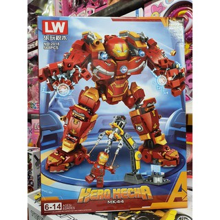 Hộp lê gô lắp ghép mô hình robot HERO MECHA 2018