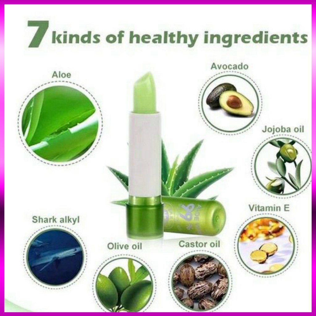 Son dương môi nha đam màu hồng nhạt | BigBuy360 - bigbuy360.vn