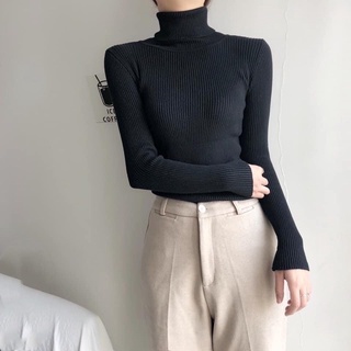 Áo len cổ lọ dài mùa đông