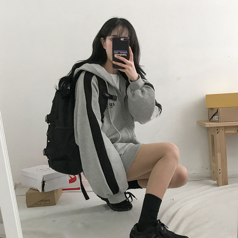 Áo hoodie tay dài thể thao phong cách Harajuku hợp thời trang | BigBuy360 - bigbuy360.vn
