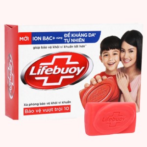 Xà bông cục Lifebuoy bảo vệ khỏi 99.9% vi khuẩn gây bệnh và chăm sóc da tự nhiên 90g