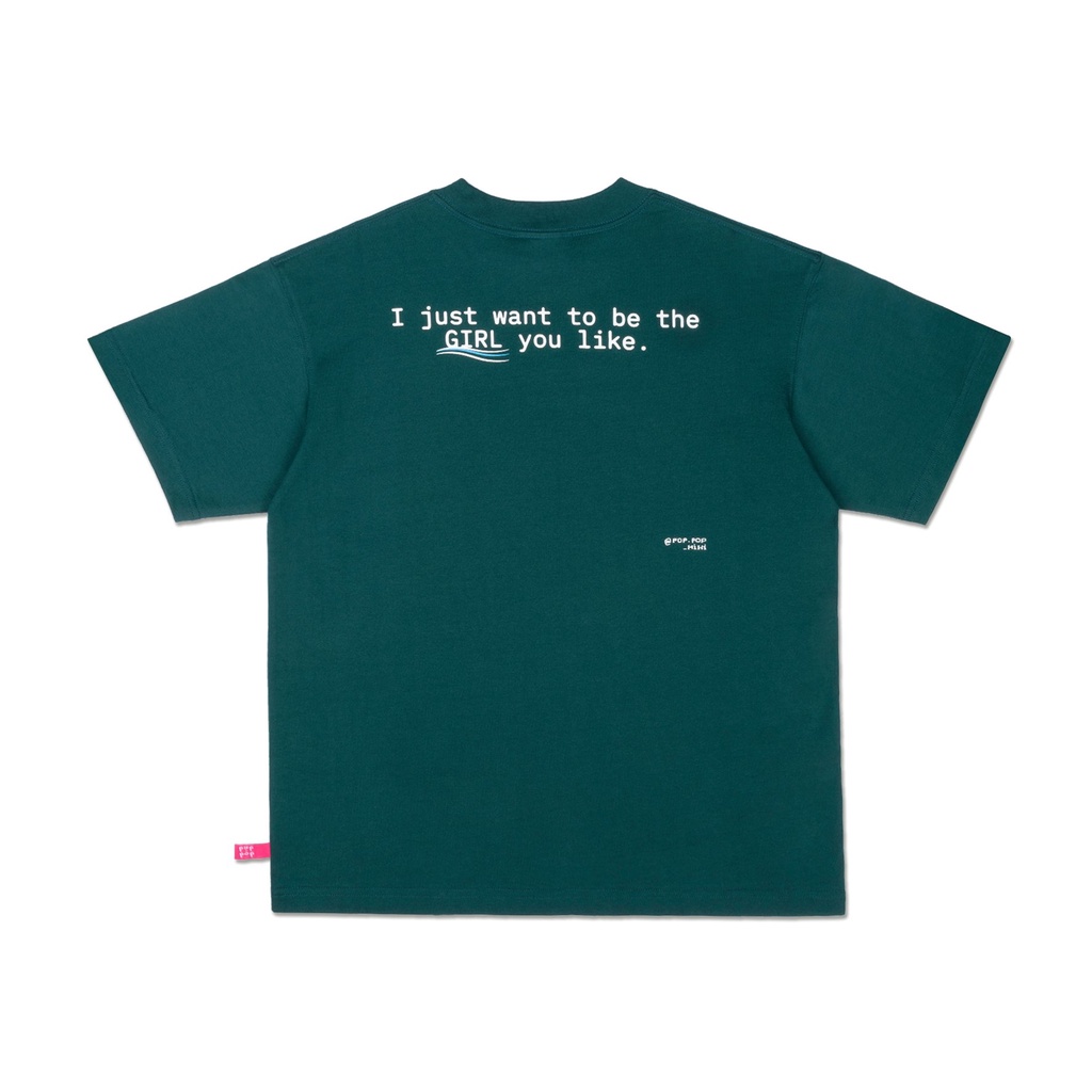 Áo Thun POPPOP PARODY LOGO TEE DARK GREEN