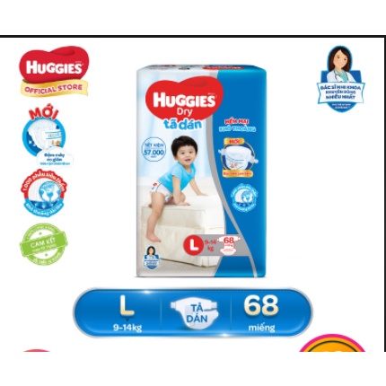 Tã dán huggies L68