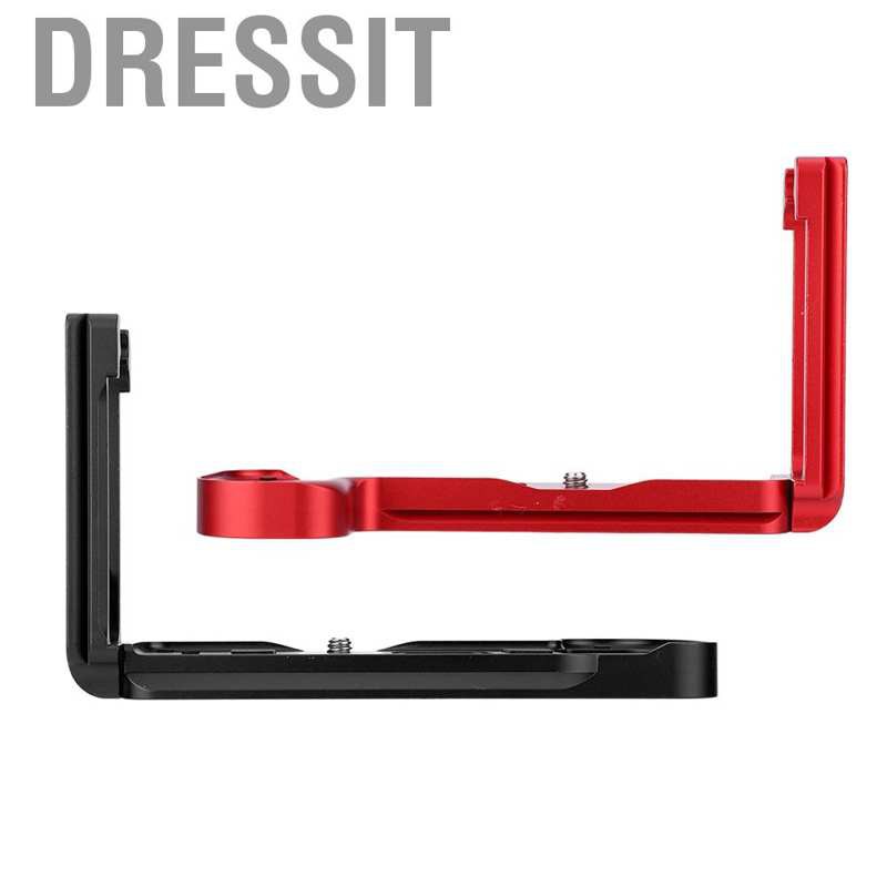 Dressit Black/Red Stretchable L-shape Handle Quick Release Plate for Nikon Z7 Z6 Camera