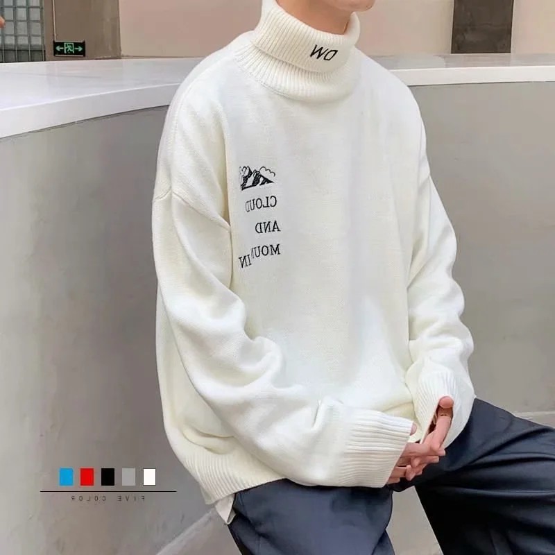 Áo len tay dài cổ tròn phong cách Hàn Quốc cho nam