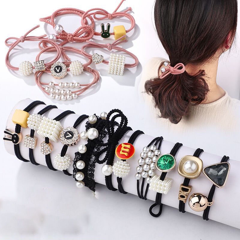 Set 11 Dây Cột Tóc Dễ Thương Xinh Xắn Thời Trang Cho Nữ