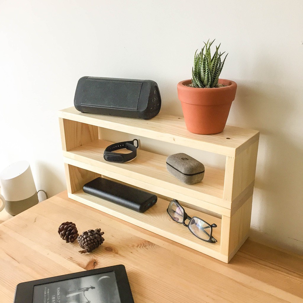 Kệ gỗ chữ nhật trang trí Dài 40x Rộng 10 cm