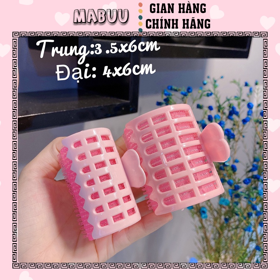 Lô Cuốn Tóc Mái Tự Dính Có Kẹp Gắp cố định Mabuu STore