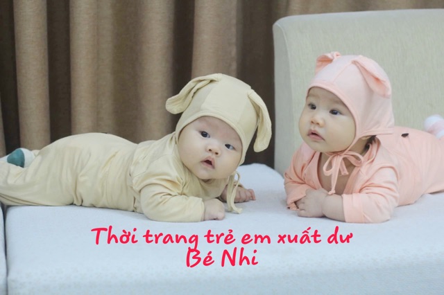 [Xả hàng] Mũ tai thỏ Minkymom freesize 0-24m cho bé trai, bé gái