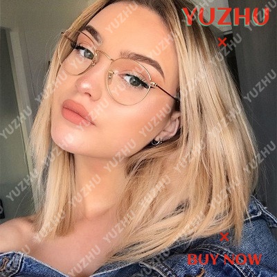 Mắt kính gọng tròn chống ánh sáng xanh thiết kế thời trang cổ điển cho nam nữ