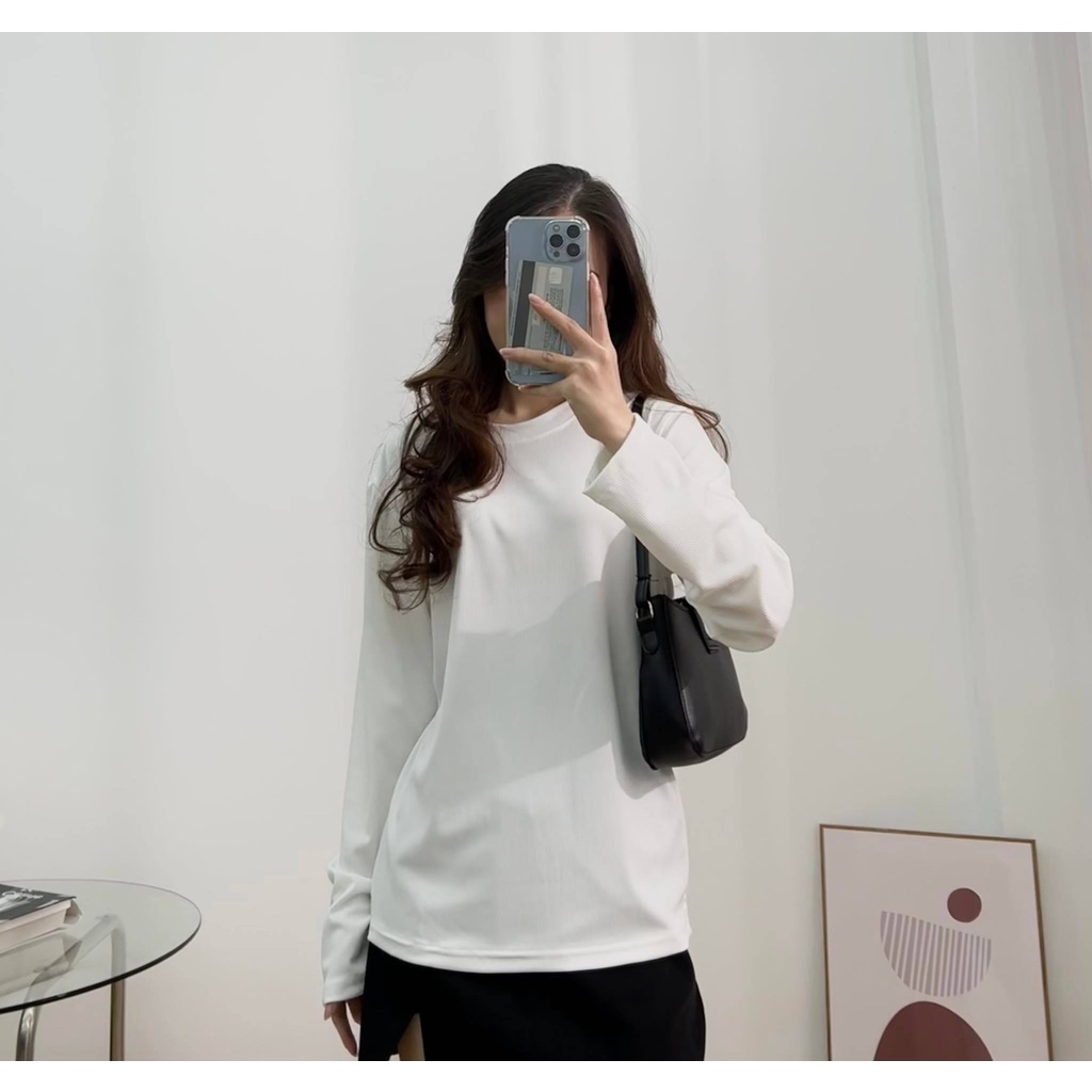 Áo len trơn dài tay nữ thời trang Miho house