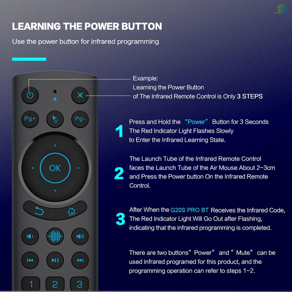 Chuột Không Dây G20S PRO BT 2.4G & BT5.0 Điều Khiển Từ Xa 6 Trục Quay Hồi Chuyển Giọng Nói Thông Minh Cho TV Thông Minh