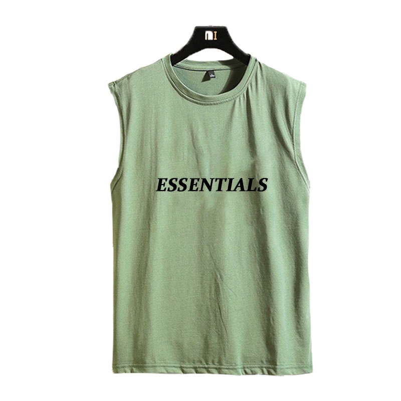 Áo Thun Nam 3 Lỗ Tanktop Sát Nách Mùa Hè Cổ Tròn In Chữ Essentials Thời Trang Zenkonu TOP NAM 229