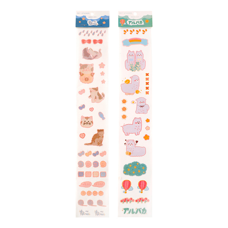 Sticker Dán Trang Trí Nhật Ký Hình Động Vật Nhỏ