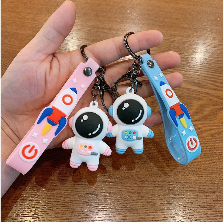 Vòng Chìa Khóa Phi Hành Gia Dễ Thương 3D Trang Trí Móc Chìa Khoá Xe Máy Mặt Dây Chuyền Phụ Kiện