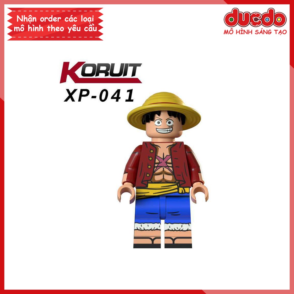 Minifigures Đảo hải tặc Borsalino,Nami, Robin, Crocodile, Zoro, Luffy -Đồ chơi Lắp ghép Mini One Piece Mô hình Koruit KT