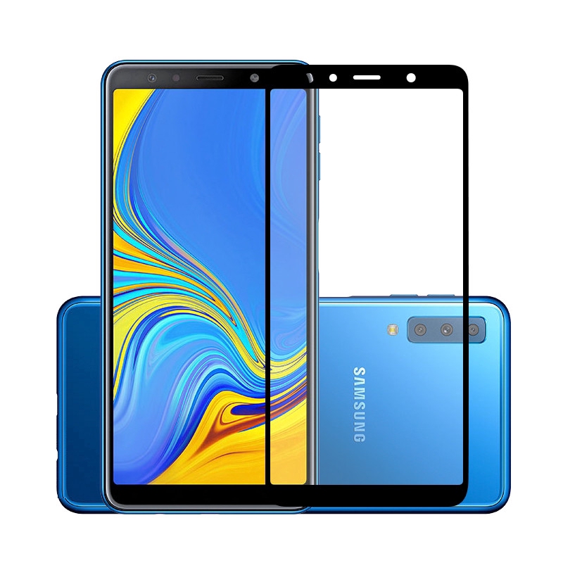 Kính cường lực 5D mới nhất bảo vệ toàn màn hình điện thoại Samsung Galaxy ss A9 A7 A6 A6+ A8 A8+ A7 A5 A3 2018 2017